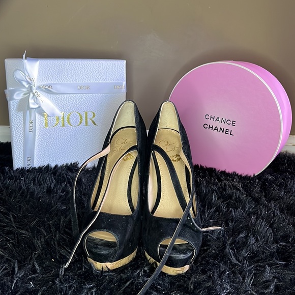 Colin Stuart VS  black straps heels - Picture 4 of 4